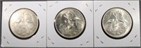 (3) 1966 SILVER BAHAMA ISLANDS $2 COINS