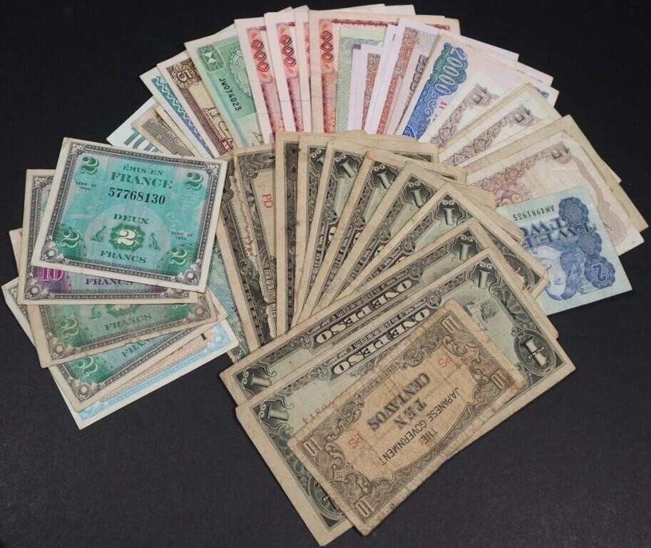 (31)MISC FOREIGN NOTES & (17)WW2 OCCUPATION NOTES
