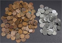 (340) MIXED DATES WHEAT CENTS