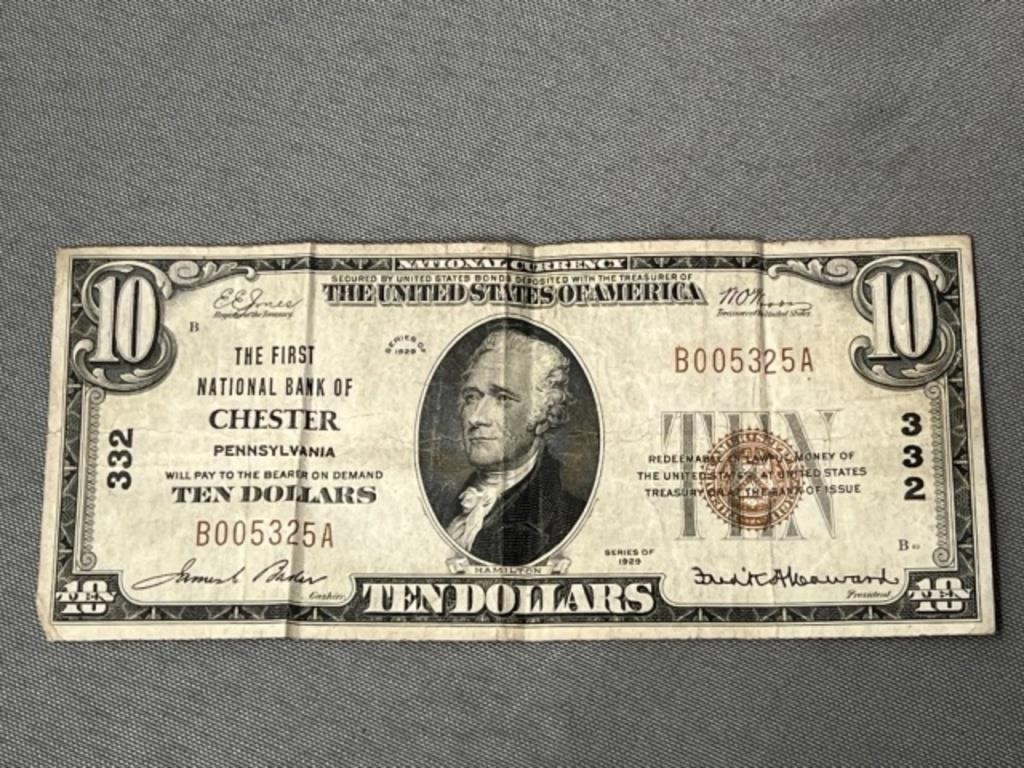 Chester Bank $10 Note