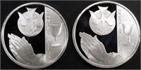 (2) 1 OZ .999 SILVER 2024 CONFIRMATION ROUNDS