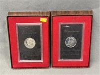 (2) Uncirc. Eisenhower $1 Coins