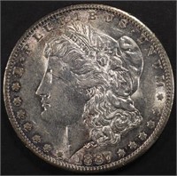 1887-S MORGAN DOLLAR AU/BU