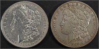 1896 AU/BU & 1902 XF/AU MORGAN DOLLARS