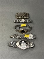 (4) Wrist Watches & Lighter Case