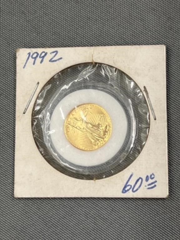 1992 $5 Gold Coin
