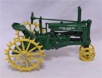 Ertl John Deere Model C diecast tractor, 8" long