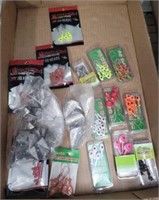 GROUP OF FISHING JIG HEADS,ASSORTED WEIGHTS