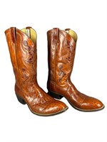 A Pair Of Mercedes Custom Reptile Leather Boots