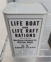 LIFEBOAT AND LIFE RAFT RATIONS IN TIN