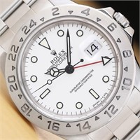 Rolex Men Explorer II GMT Date Polar 40 MM Watch