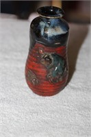 Antique Japanese Pottery Sumida Gawa Vase