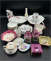 Assorted Floral Chinaware and Dishes