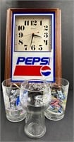 Pepsi Clock Glass and 25th Anniversary Walt Disney