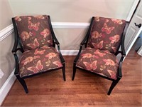 Pair of accent chairs (pet friendly) flaws