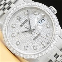 Rolex Men Datejust Diamond Watch 1.60 Ct
