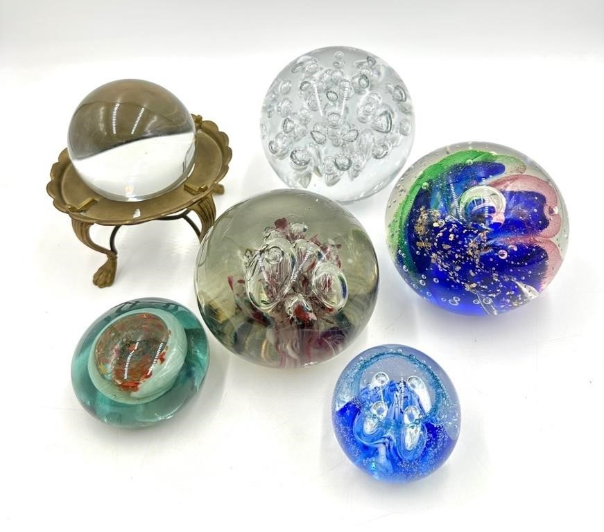 Assorted Art Glass Paperweights