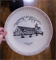 Decorative plates: 1965 Catlin Church of Christ -