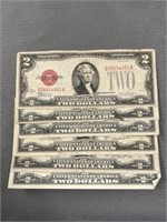 (6) $2 Bills