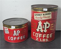 A&P COFFEE TINS ATLANTIC & PACIFIC TEA CO
