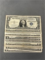 (12) $1 Silver Certificates