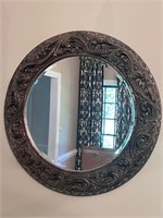 Ornate Round wall mirror