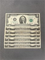 (7) $2 Bills