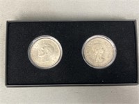 (2) South African Silver Shillings