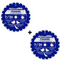 7-1/4 in. 24-Tooth Framing Saw Blade (2-Pack)