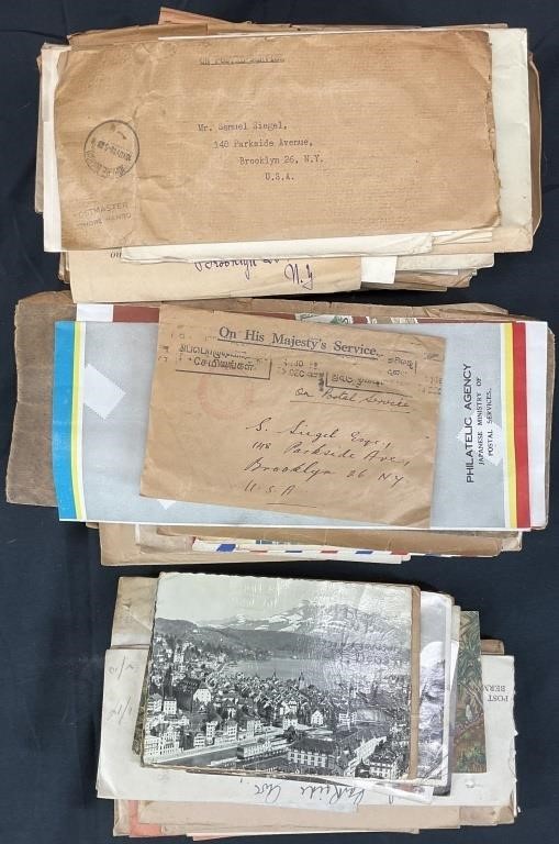 Vintage Stamped Envelopes Collection