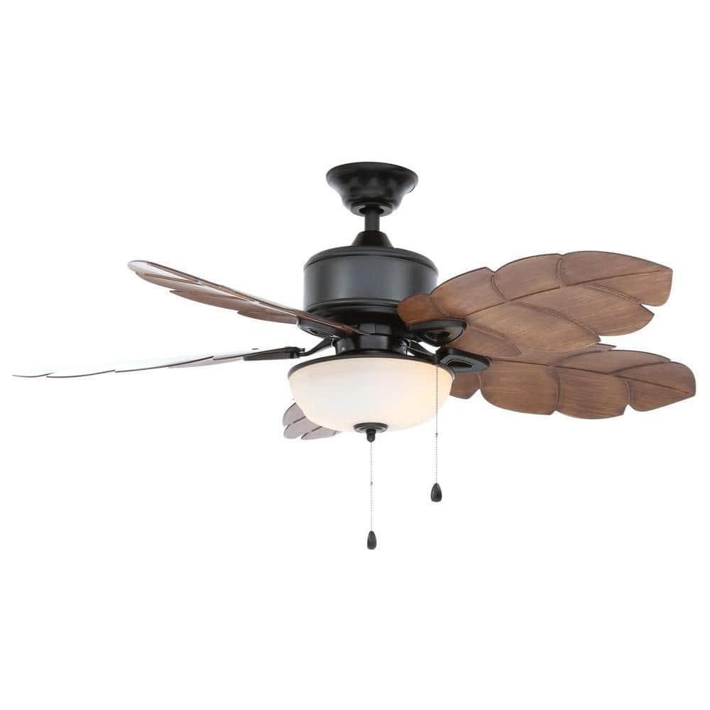 Palm Cove 52 in. LED Natural Iron Ceiling Fan