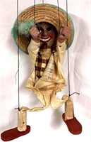 Vintage Mexican Man With Sombrero Marionette