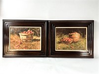 Two Oil on Canvas Framed Art
