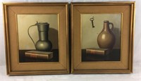 2 Original Still Life Oils by Nicolas Bruynesteyn