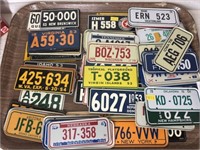 Vtg. Miniature License Plates