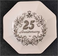 Vintage 25th Anniversary Plate By Chateau Inc