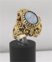 Opal Ring Size 7.25, 14K Gold, Marked Kimberly's