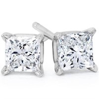 14k Gold 1Ct Lab Grown Diamond Studs Earrings