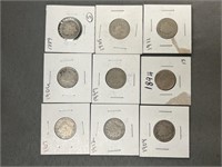 (8) Silver V Nickels