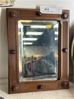 Wood Framed Beveled Edge Mirror