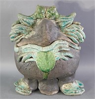 Covered Pottery 'Urn'
