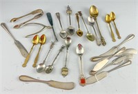 MIXED SILVER PLATE CUTLERY SERVING + ROGERS ++