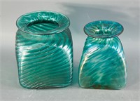 (2) Robert Held Art Glass Vases