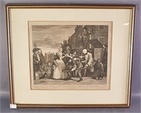 Print - Plate 4 'The Arrest' by W. Hogarth