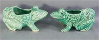 Pair of Frog McCoy Planters
