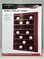NIB Maxfli 35 Ball Wall Mount Display Cabinet