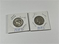 SILVER QUARTERS - 1958 D