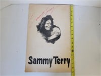 Vintage Sammy Terry signed Poster Horror