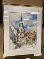 Maria Brose Framed Watercolor