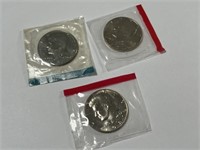 US MINT PROOF HALF DOLLARS - 1974, 1976, 1981